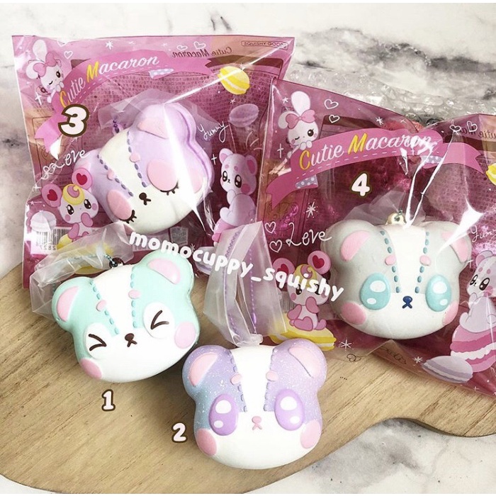 PROMO PROMO SQUISHY LICENSED CUTIE MACARON HARAJUKU BEAR BY IBLOOM (ORI) - Hijau