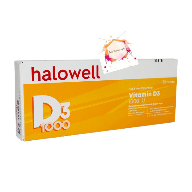 HALOWELL D3 ISI 20 TABLET KUNYAH || VITAMIN D3 || MULTIVITAMIN