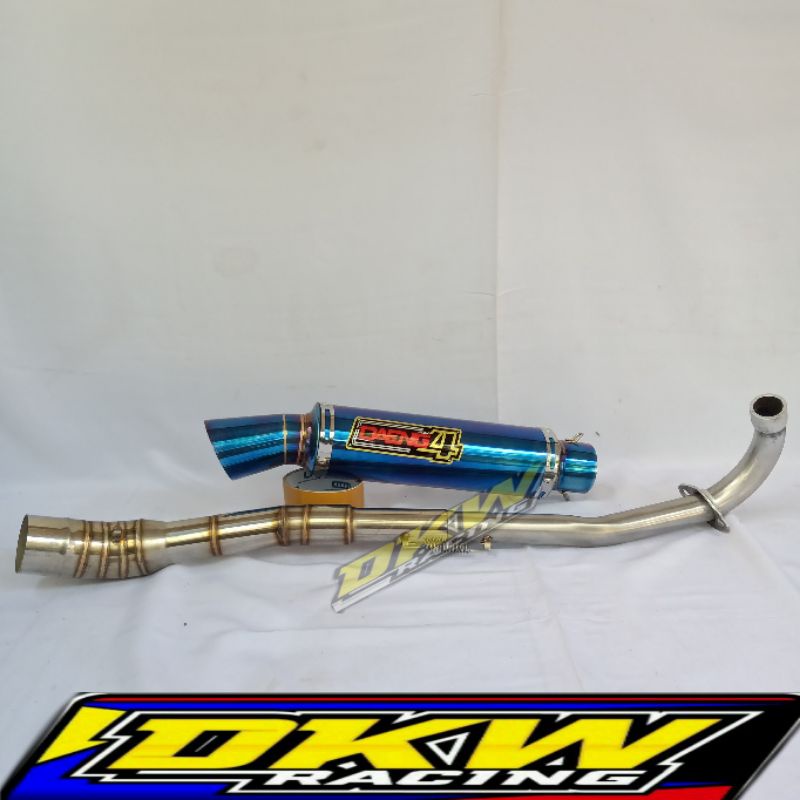 Knalpot Racing Daeng4 Jupiter z Vega Blade Revo Karisma Shogun Smash Kirana Grand Dll