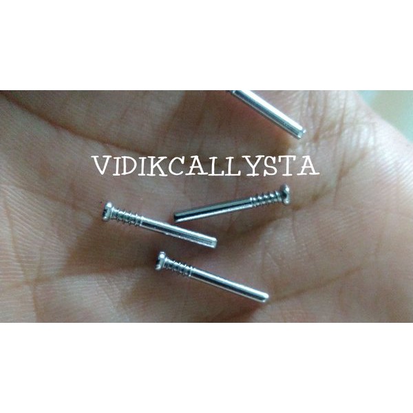 BAUT STRAP Pen pin Springbar pen paku Tali Jam Sport Besi Pengunci