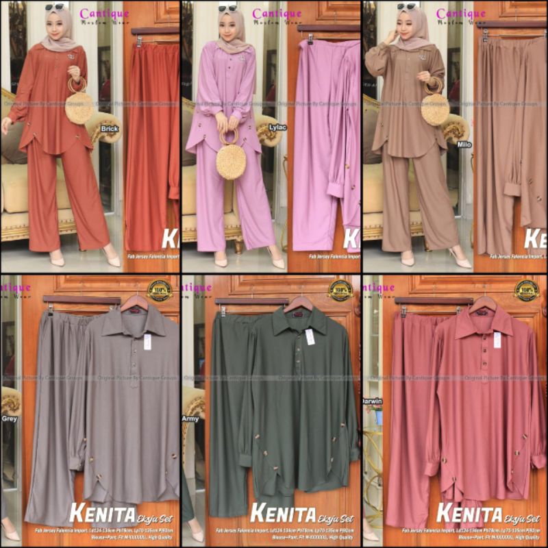 SETELAN JUMBO WANITA KENITA EKSJU ONE SET BY CANTIQUE