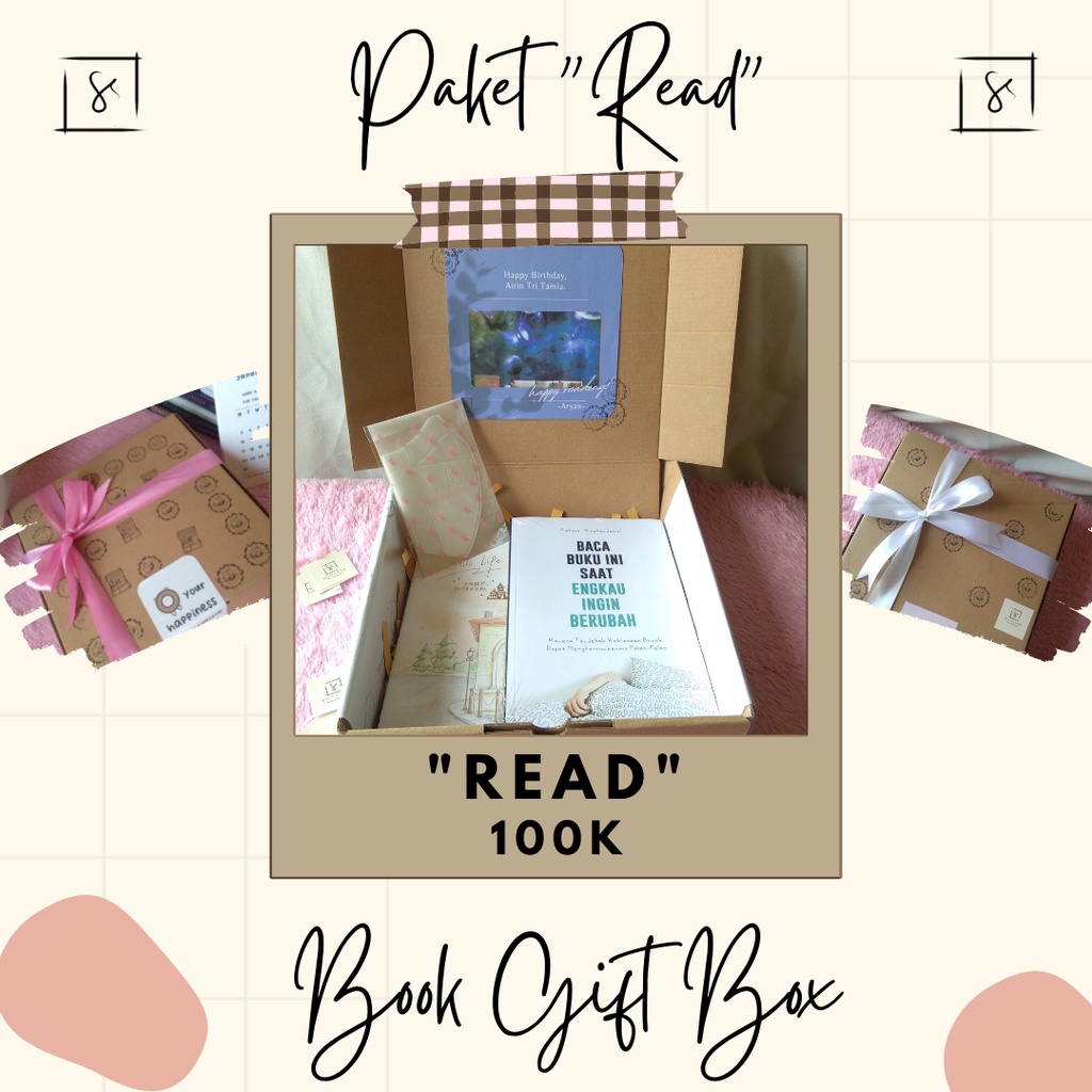 

Hampers Buku Paket 100k / Hadiah Ultah / Hadiah Valentine / Kado unik