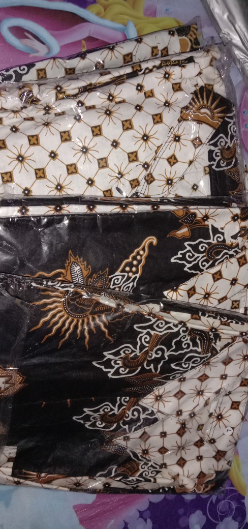 Batik Couple Keluarga Sania Ruffle Ori Ndoro Jowi Dnt Wayang Kotak