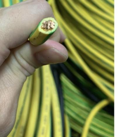 Kabel grounding 16mm / Kabel NYA tunggal kuning hijau / grounding