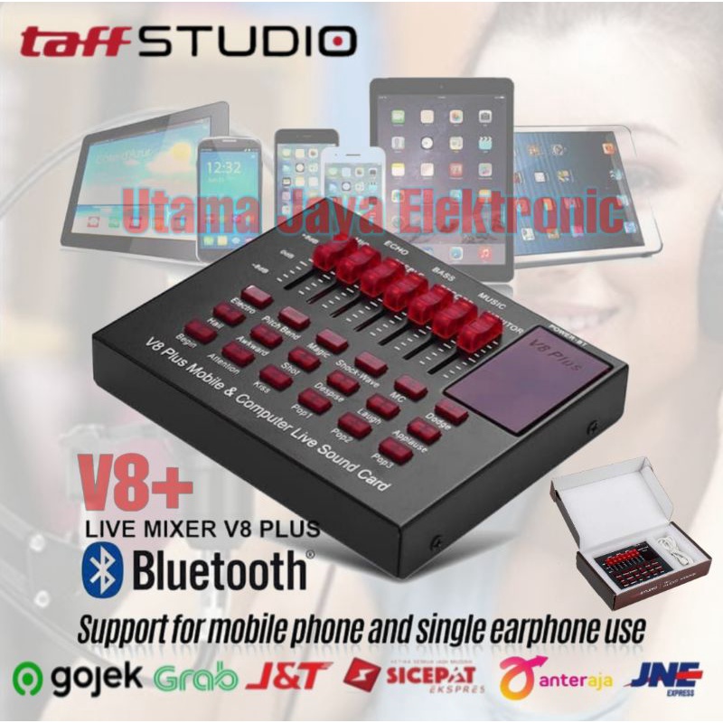 PAKET Komplit Mic BM800 Soundcard V8 plus Stand Holder D6 Pop Filter Home Recording Terbaik