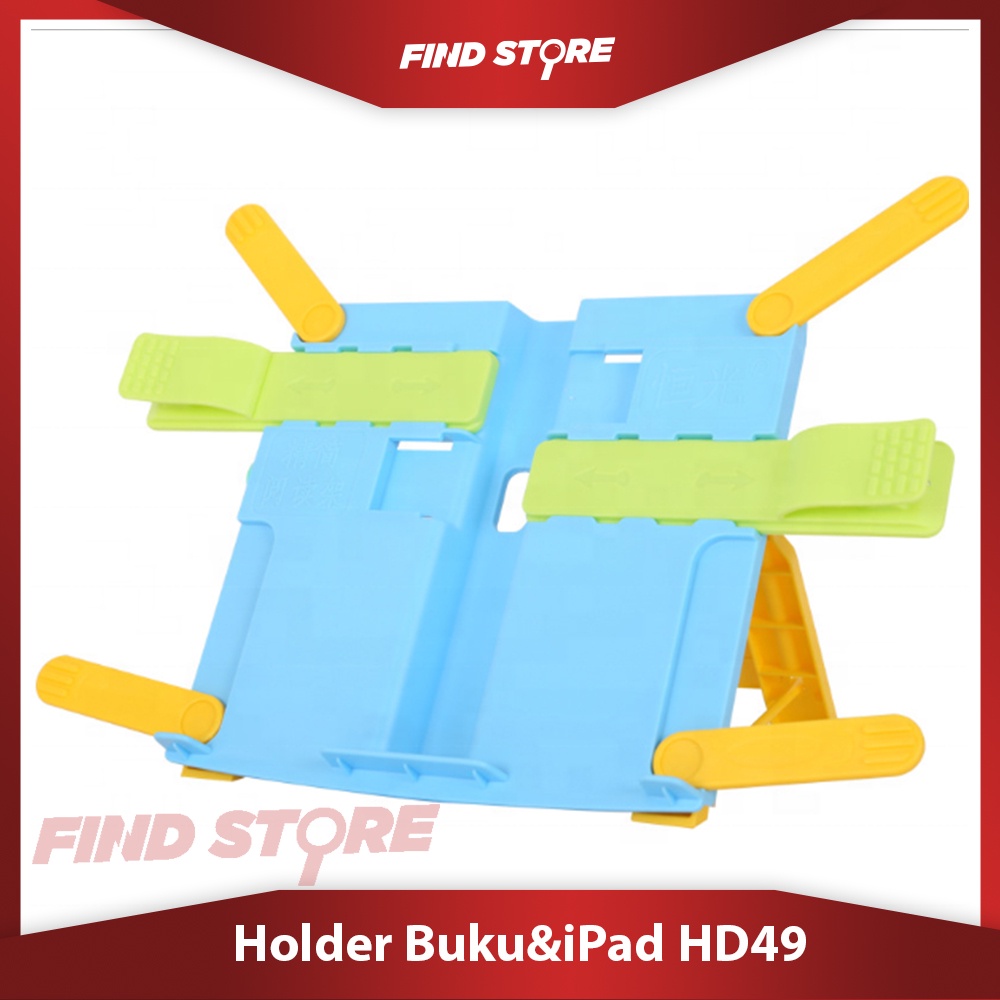 

Holder Buku&iPad Stand Meja Penyangga Bookstand HD49