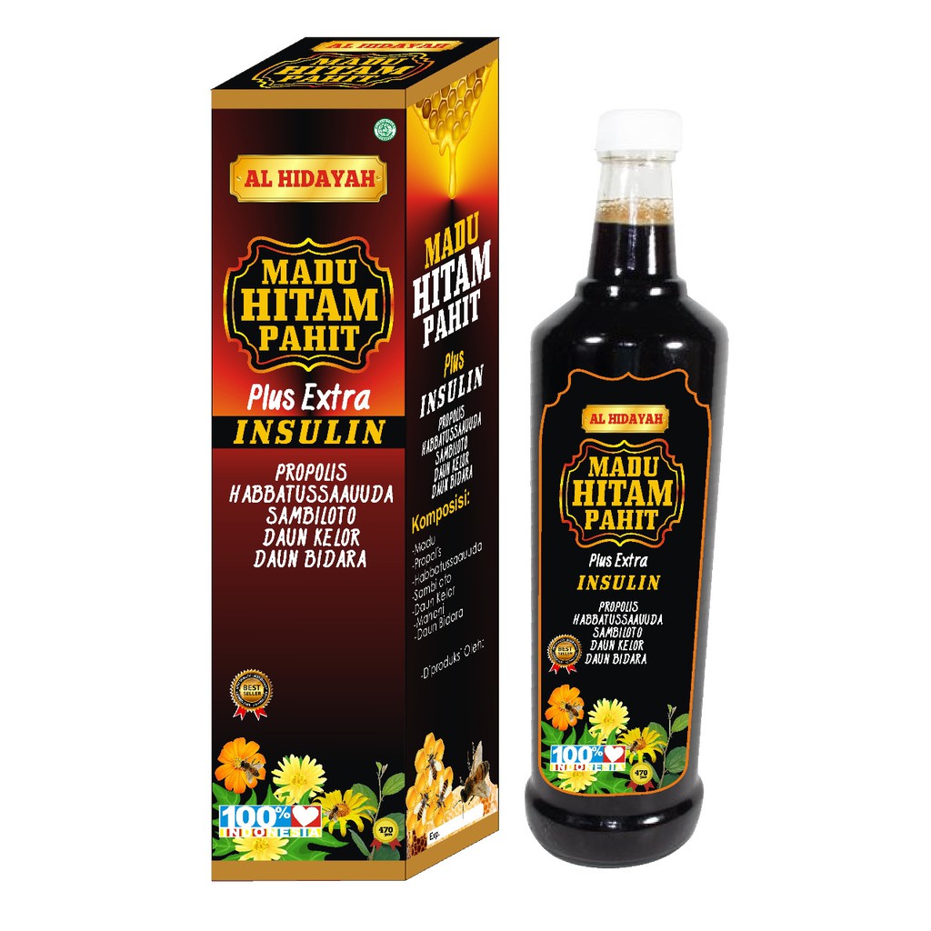 Madu Hitam Pahit Plus Bidara dan Insulin Al-Hidayah