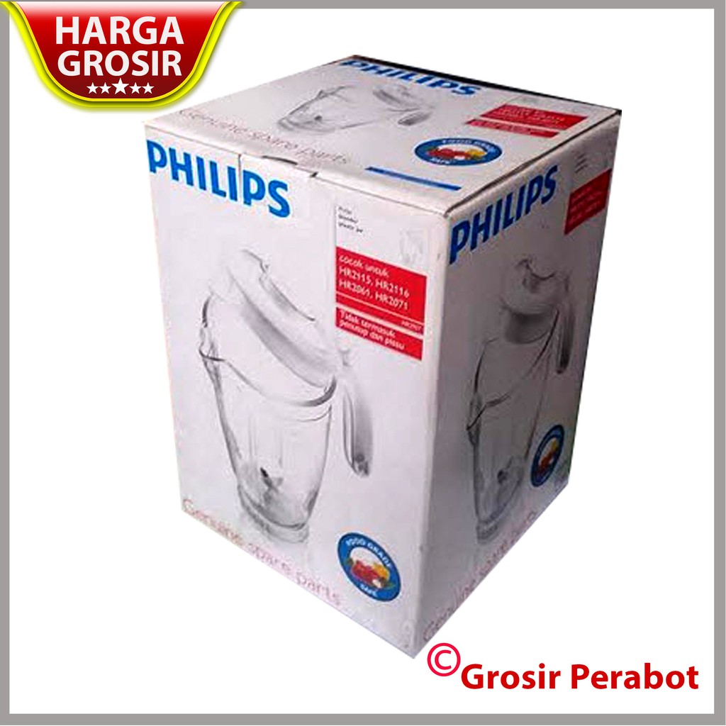 Gelas Blender Plastik Philips HR 2115  2116  2061 2071 Ori