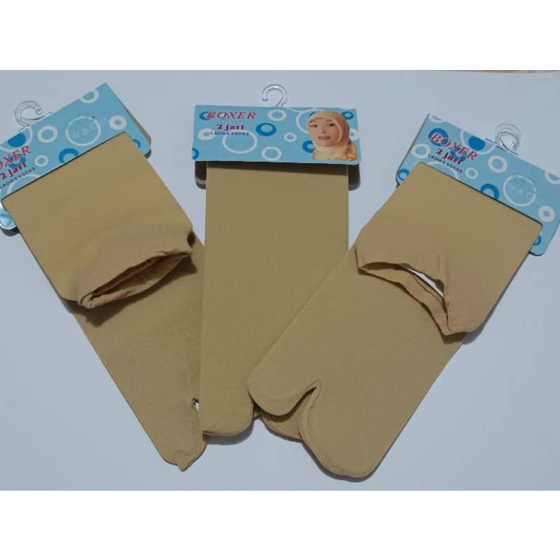 kaos kaki stocking jempol wanita tanggung polos