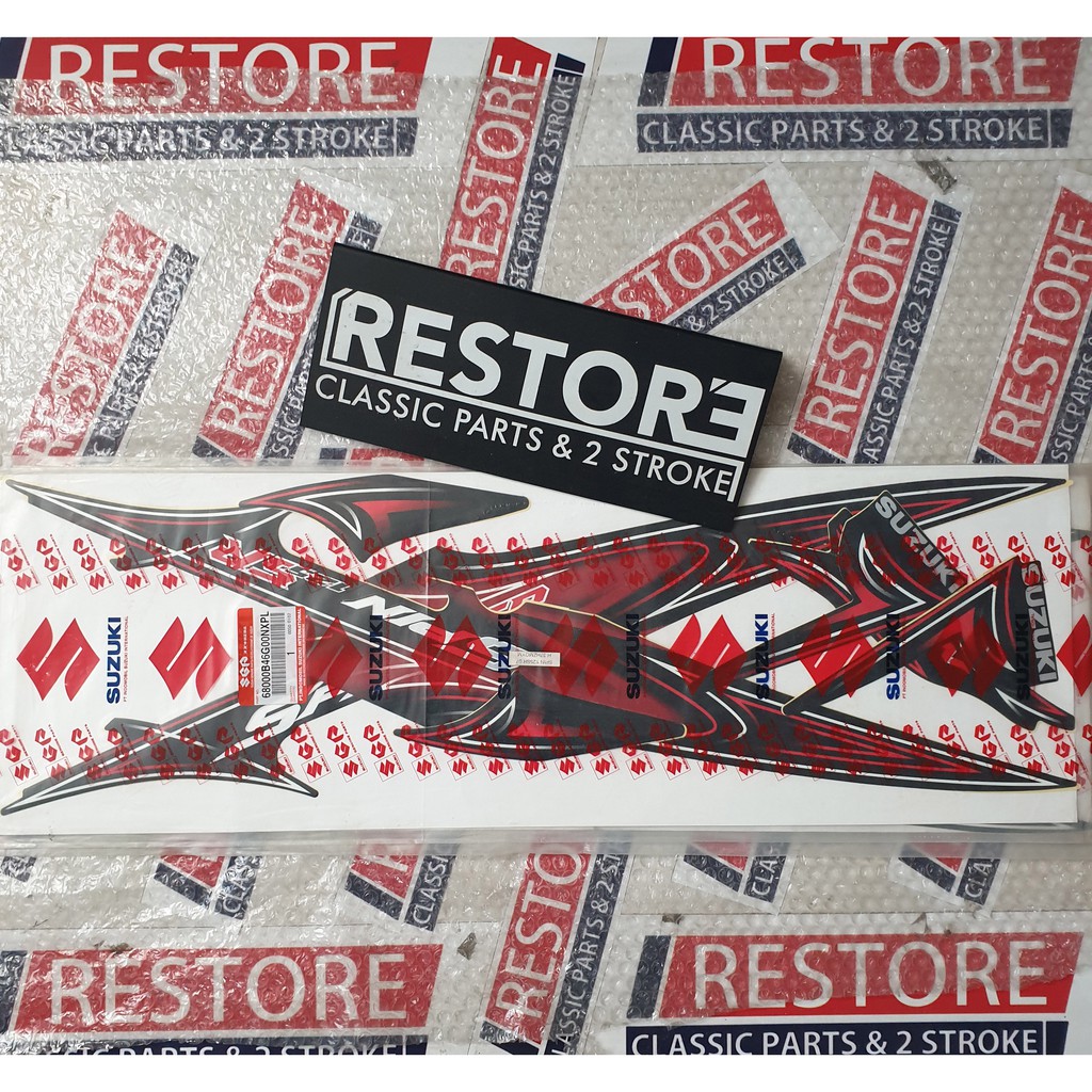 STICKER LIST BODY STRIPING SPIN 125 SR HITAM 2007