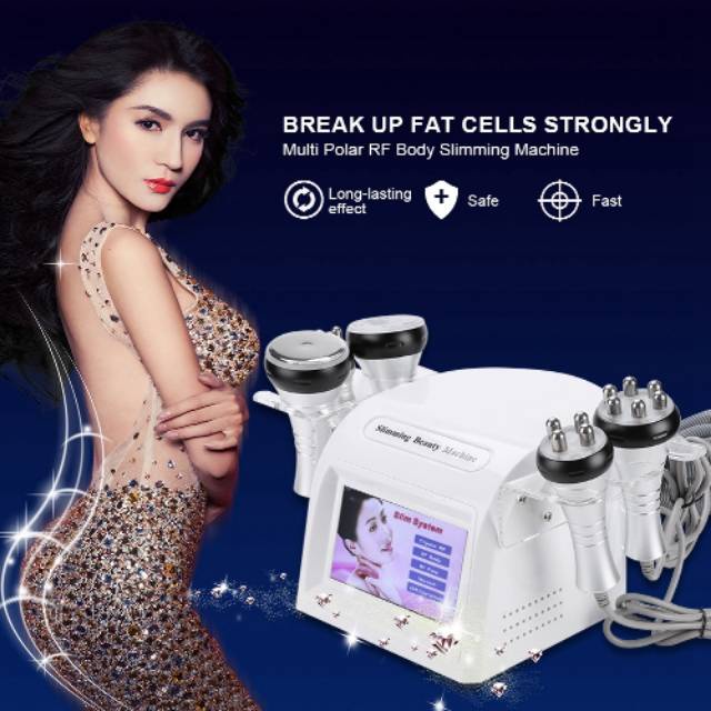 Alat rf pelangsing rf 5in1 kencangkan wajah tirus slimming machine