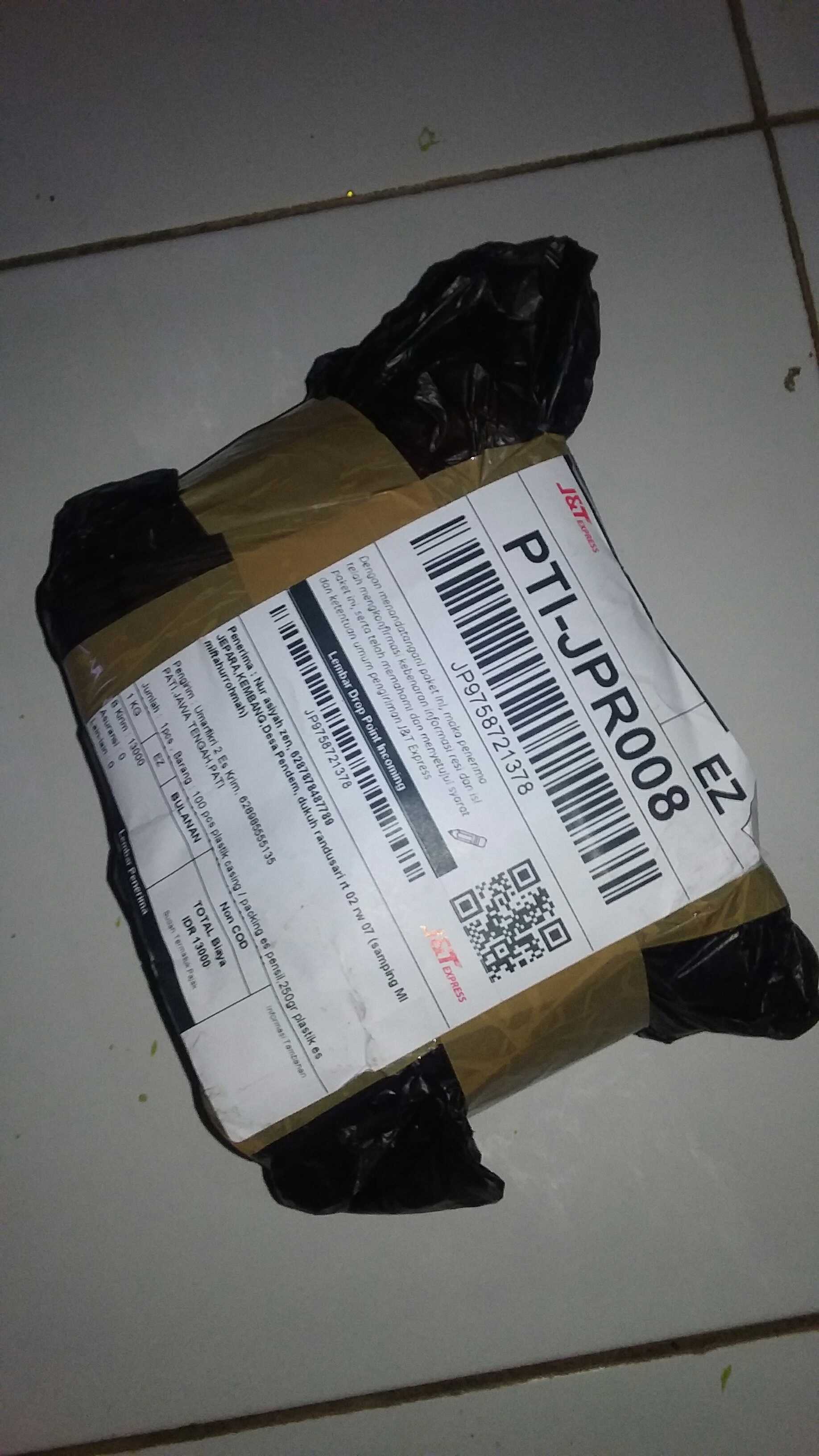 100 Pcs Plastik Casing / Packing Es Pensil