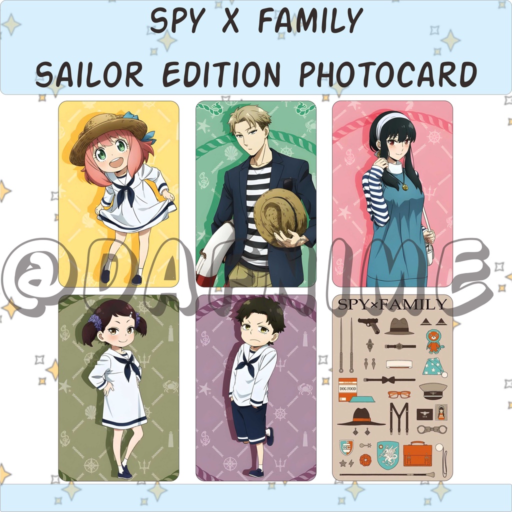 SPY X FAMIILY SAILOR EDITION PHOTOCARD ANIME