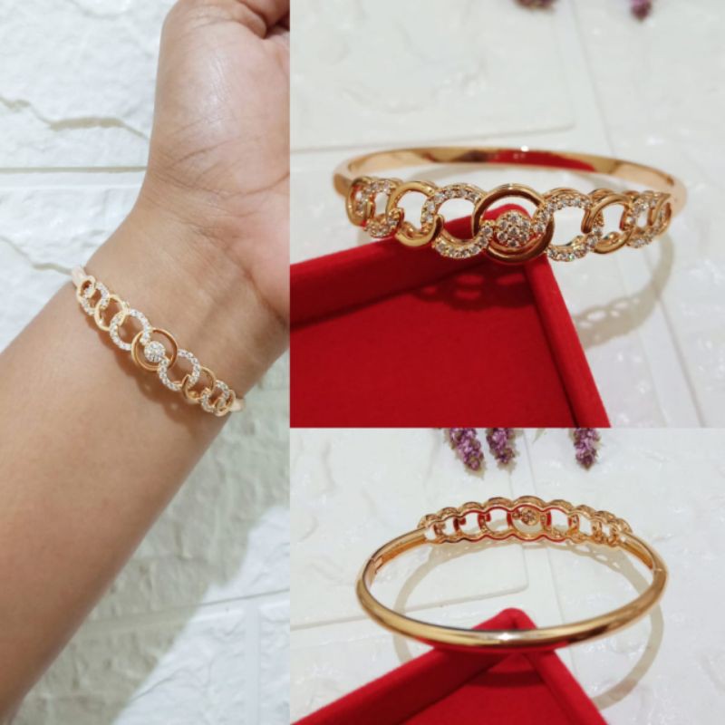 GELANG WANITA BLINK FASHION GELANG KAKU WANITA ANTI KARAT GELANG UNIK