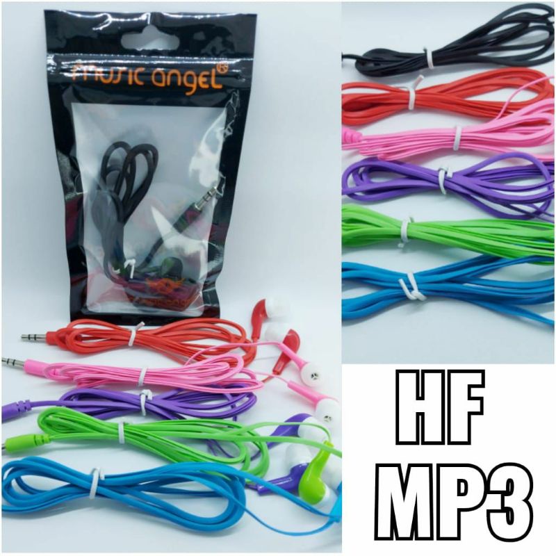 Headset Musik Angel Handsfree Angel Earphone biasa HF MP 3