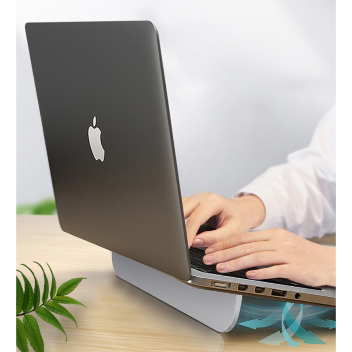 TXZ Mini Portable Adjustable Laptop Stand Universal - TX161 - Silver