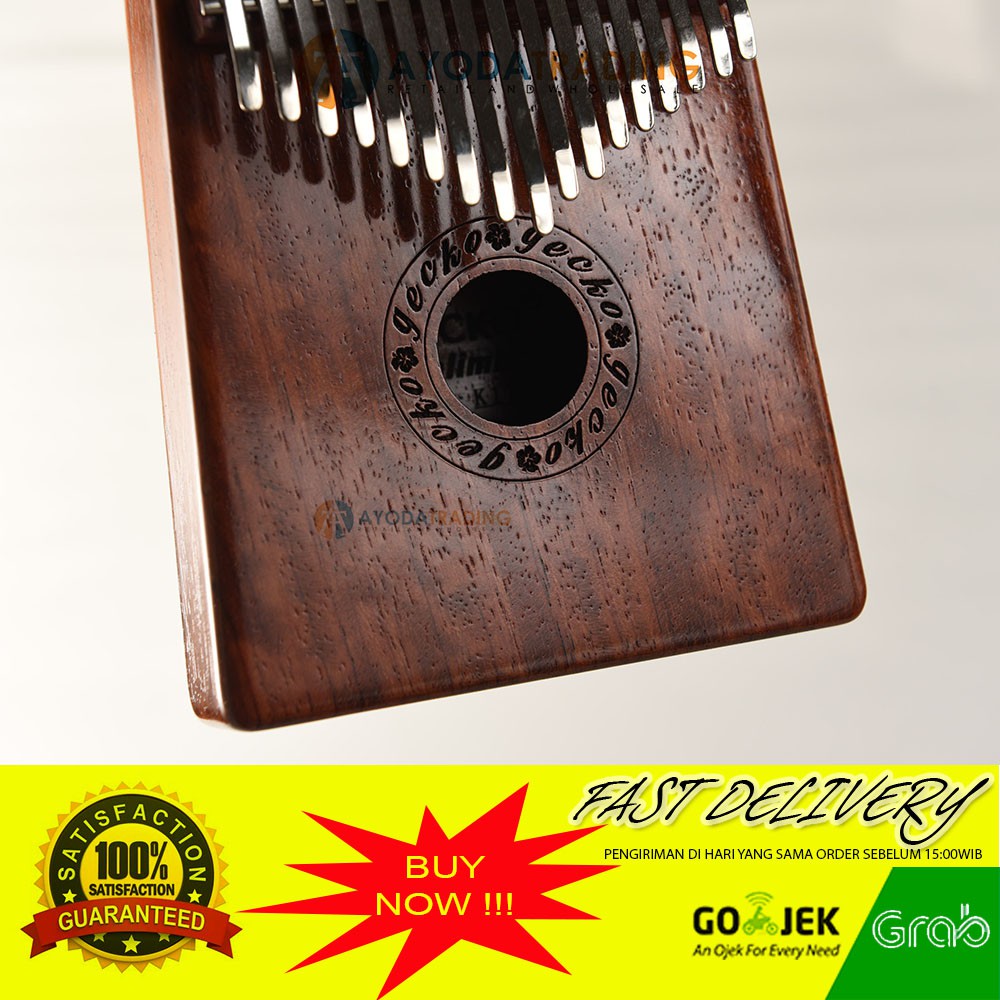 Authentic Gecko Kalimba Rosewood K17R new version