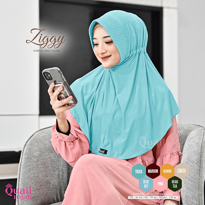 [ ORIGINAL TERMURAH ] Jilbab ZIGGY SERUT by QUAIL HIjab ORIGINAL