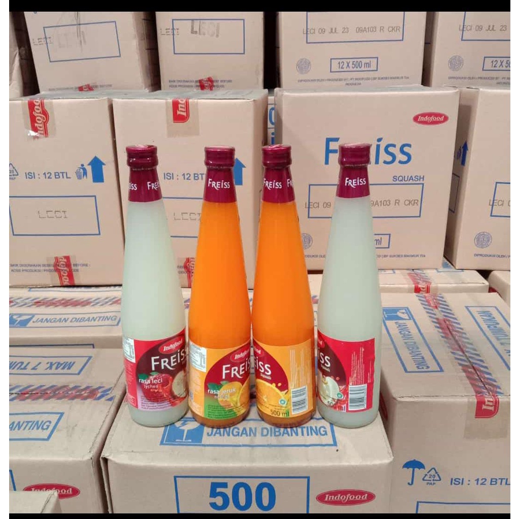 

Sirup Freiss by Indofood rasa Lychee Leci dan Jeruk Orange Netto 500ml