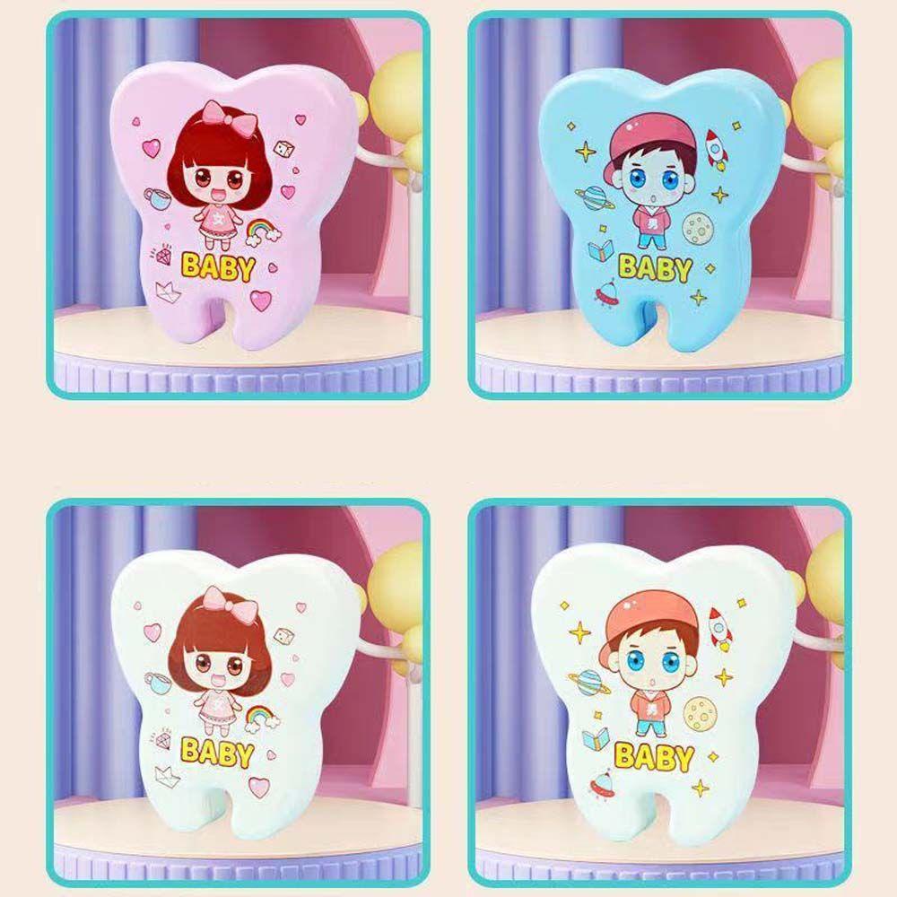 Nickolas1 Kotak Gigi Bayi Hadiah Koleksi Kreatif Box Souvenir Box Gigi Bayi Save Tooth Fairy Box