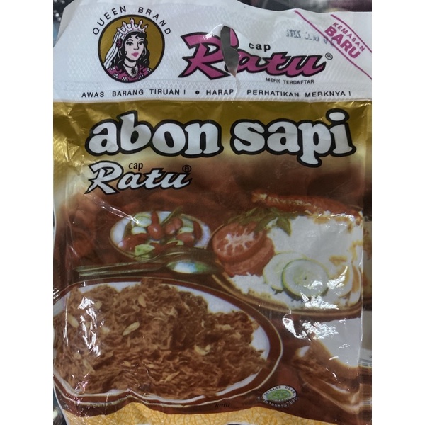 

Abon Sapi Ratu Garansi Original 90gr (Kemasan Baru)