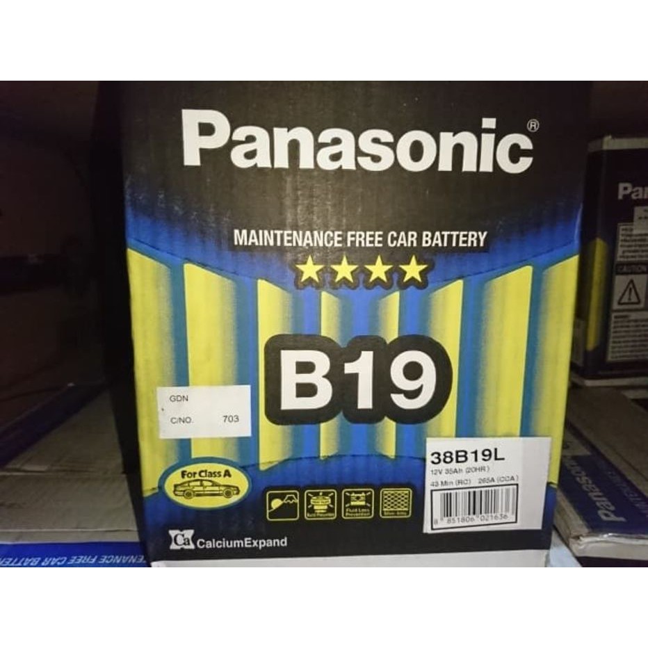 Panasonic 38B19L Aki Mobil
