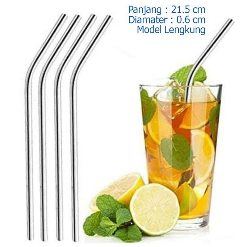 Sedotan Stainless | Sedotan Stainless Steel | Sedotan Stainless Bengkok | Sedotan Stainless Lurus