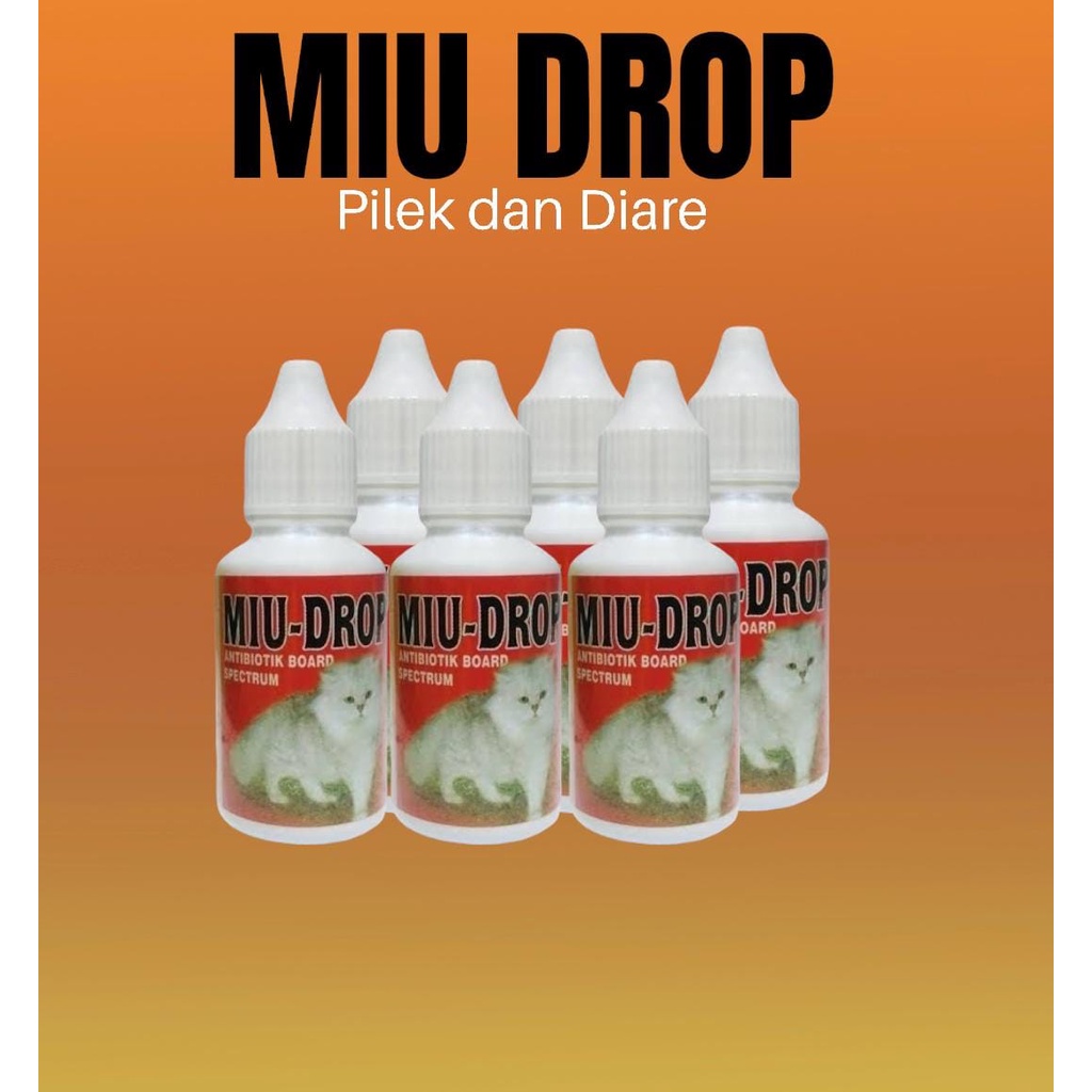 Miu Drop 30ml Obat Antibiotik Kucing Cat Kitten 30 ml