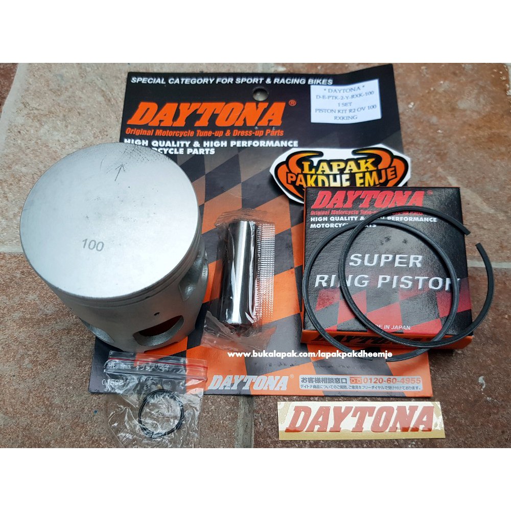 PISTON RX KING OS 100 DAYTONA PISTON SET RX KING 100 DAYTONA ORIGINAL OVER SIZE 100 LAPAK