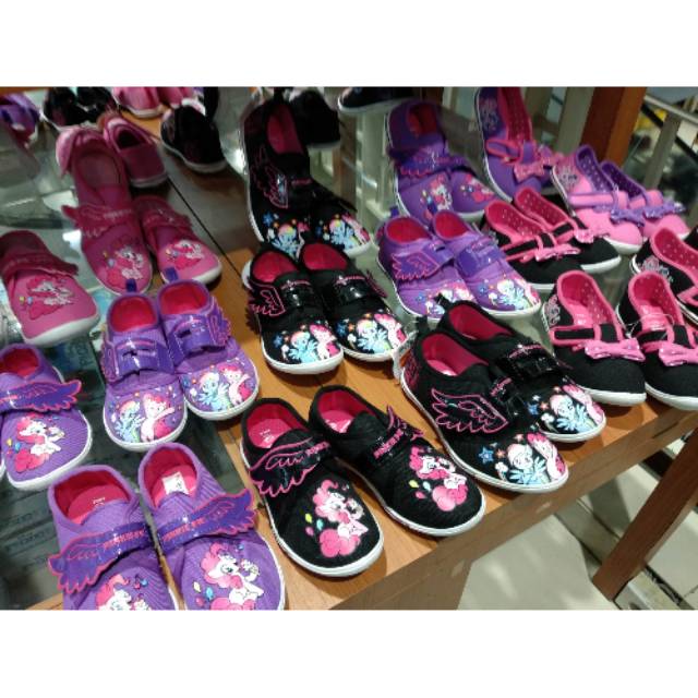 Sepatu anak karakter little pony frozen original Disney