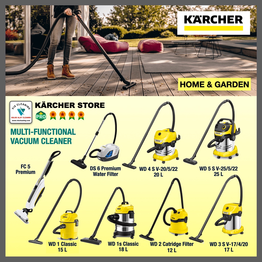 Vacuum Cleaner Karcher WD 5s V-25/5/22 (Wet &amp; Dry 25 Liter)