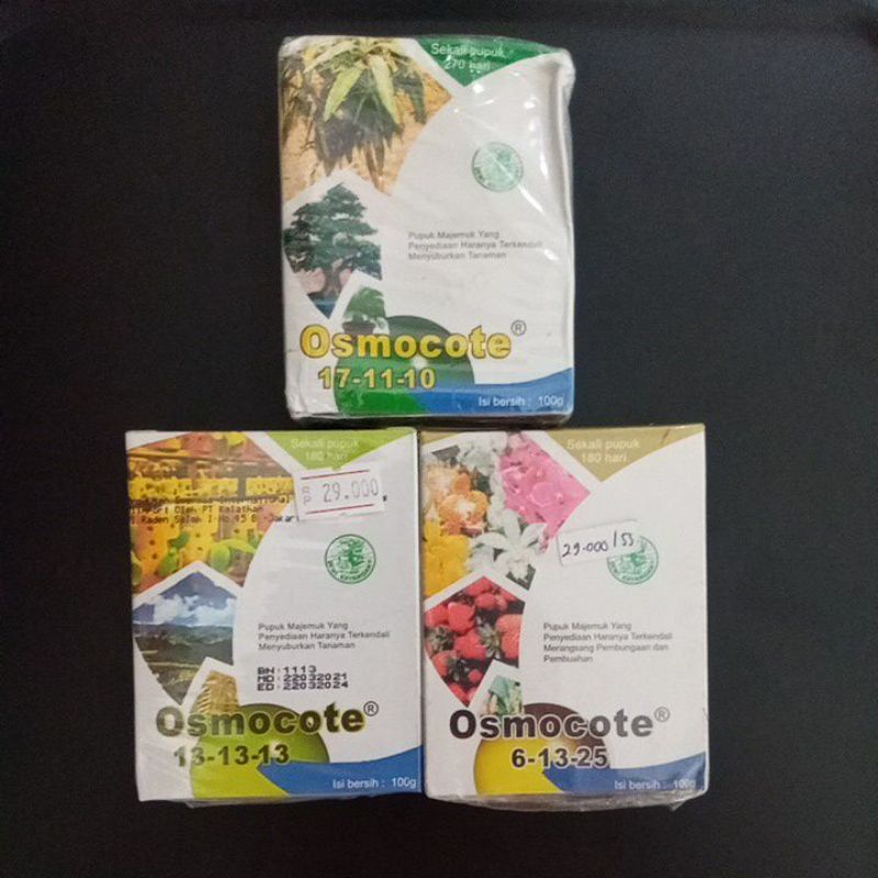 PUPUK OSMOCOTE 17-11-10 100 GR.