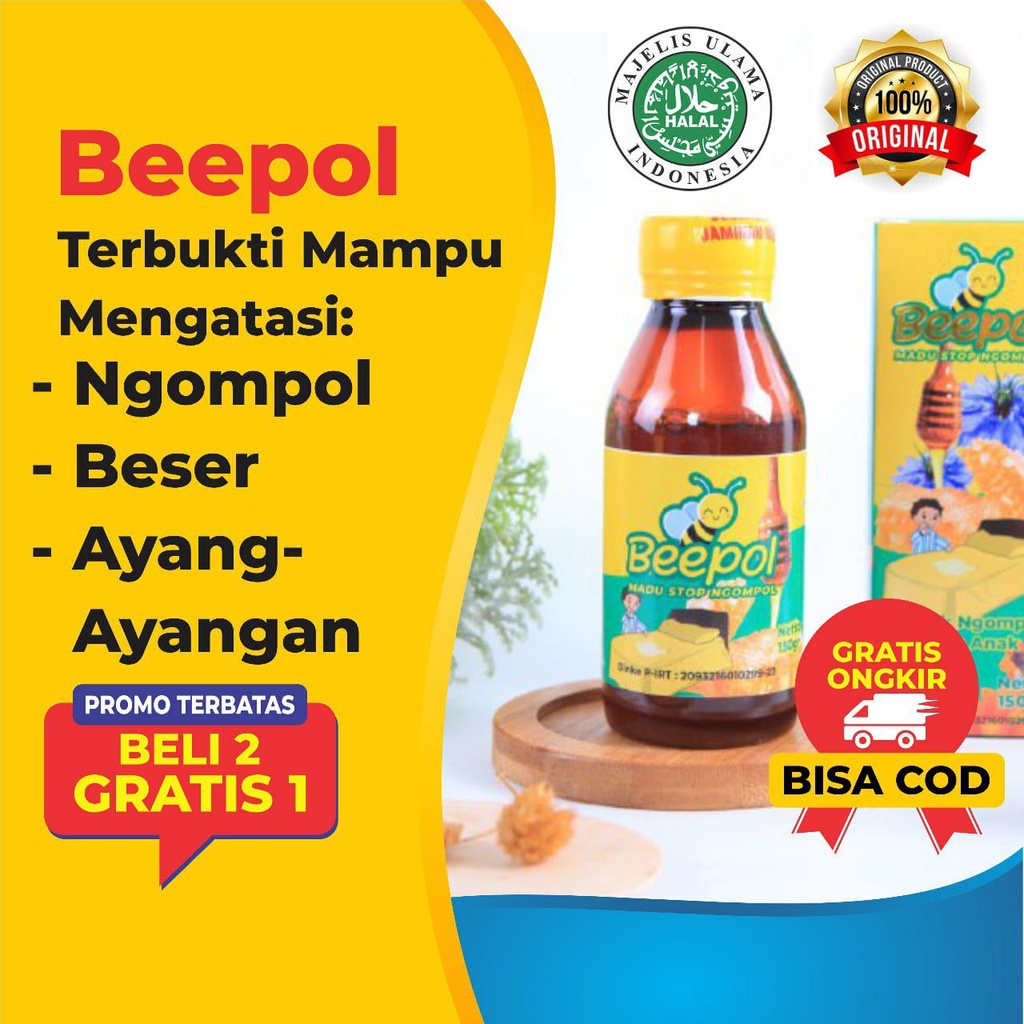 

[PROMO]!! BELI 2 GRATIS 1 Madu Beepol Solusi Stop Ompol pada Anak / Madu ANTI Ngompol Anak / Madu BEEPOL PROMO / Beepol ORIGINAL STOP Ngompol Anak