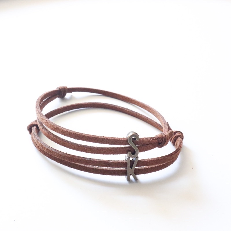 GELANG COUPLE SUEDE SLIDE COKLAT