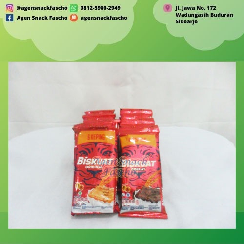 

Biskuat Biskuit Energi Cokelat & Original 25.5 gram (1 renceng isi 10 psc)