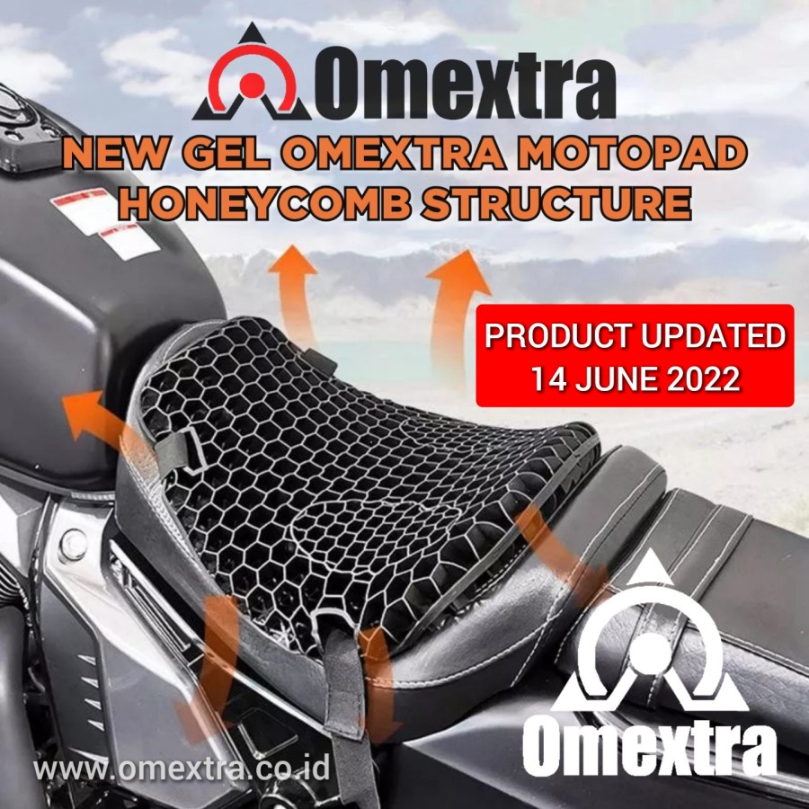 Jual 3D AntiVibration Cushion Pad Omextra Bantal Motor Sarung Jok Motor