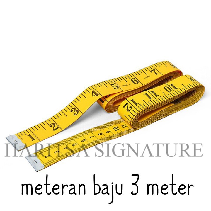 meteran jahit 300cm / meteran baju panjang 3meter