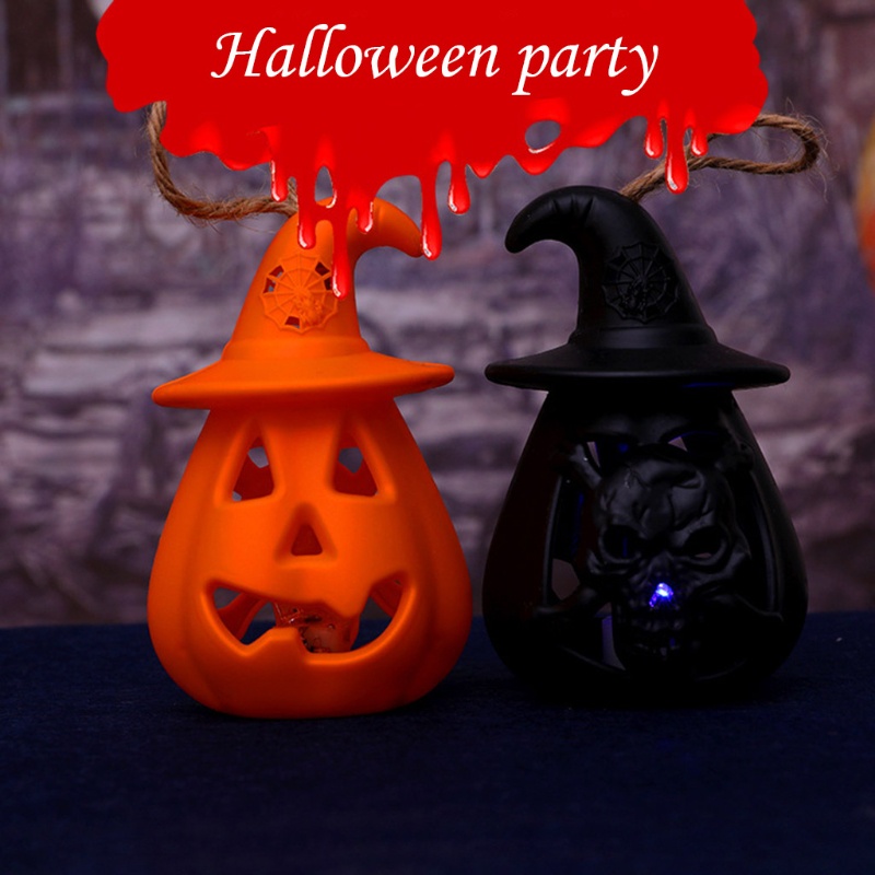 Zzz Lampu Lentera LED Portable Bentuk Labu Halloween Bahan Resin Untuk Dekorasi Indoor / Outdoor