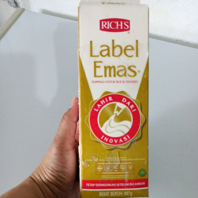 

Richs Gold 907gr Label emas