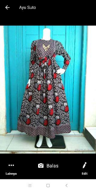 Gamis Katun Standr || Gamis Batik Ori