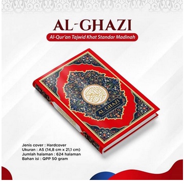 MUSHAF MADINAH AL - GHAZI AlQuran Khat Standar Madinah - TAJWID WARNA (SYAAMIL QURAN) Ukuran A5