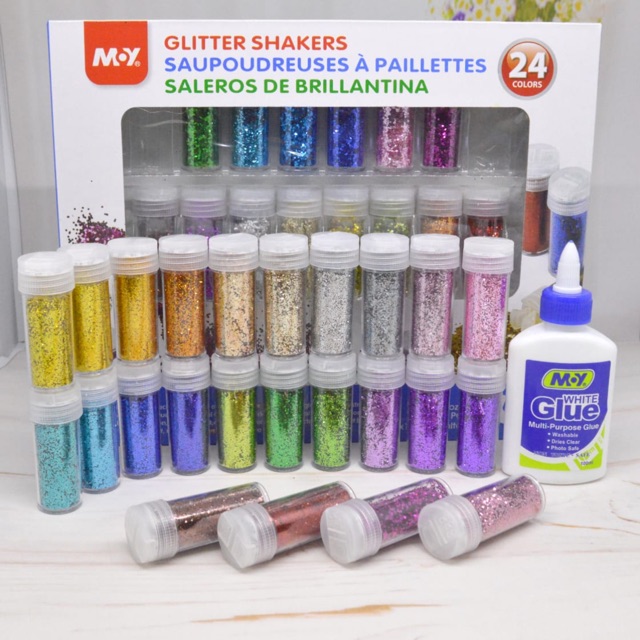 

Glitter set isi 24 tube dan lem