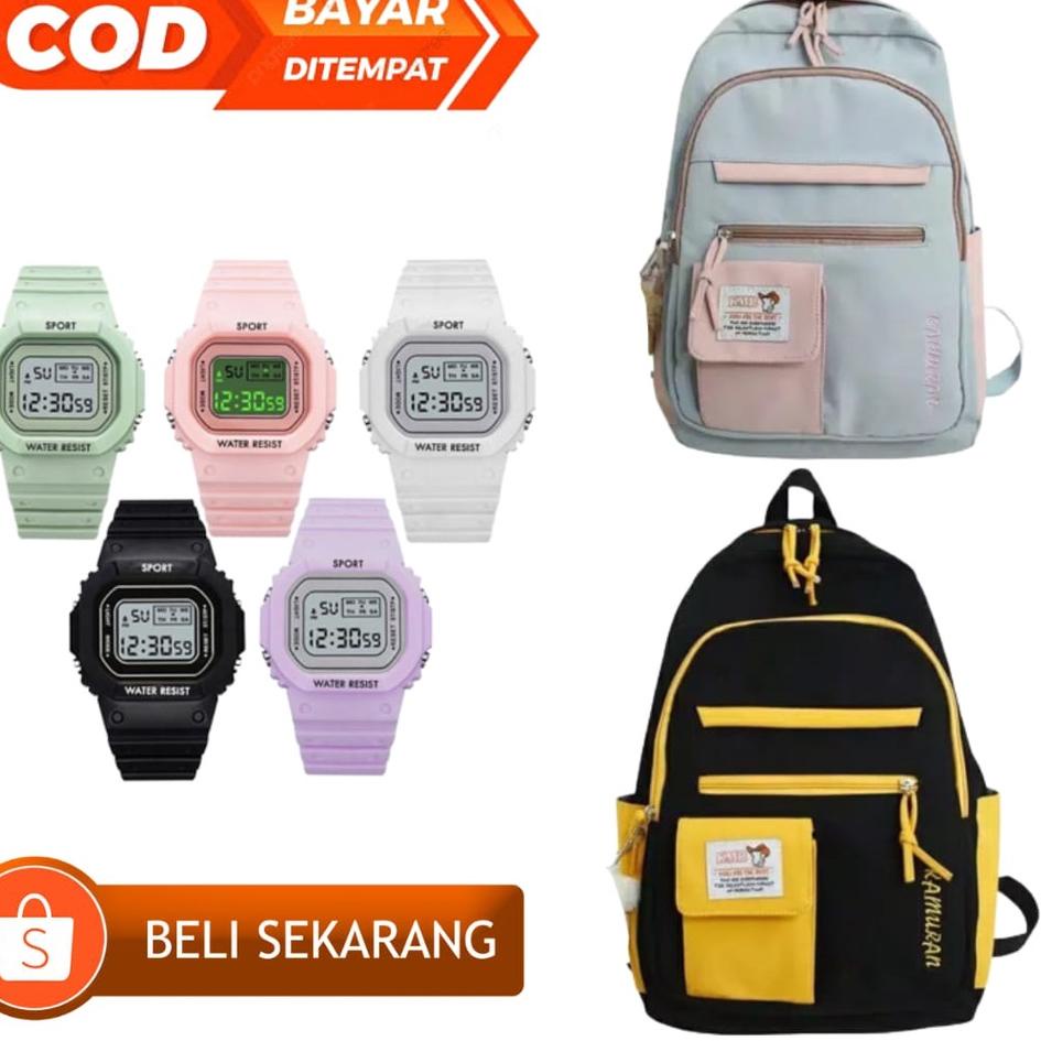 ♗ CRK TAS RANSEL CEWEK EMONIA TAS SEKOLAH SD SMP SMA SMK KOREA KPOP TAS REMAJA PEREMPUAN MURAH ۞