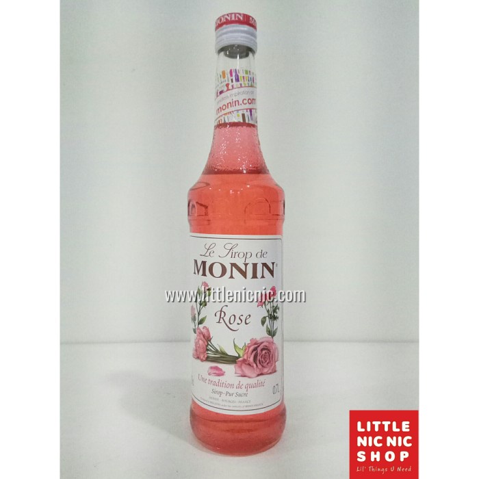 

Sirup MONIN SYRUP Rose 70 CL (700ml)