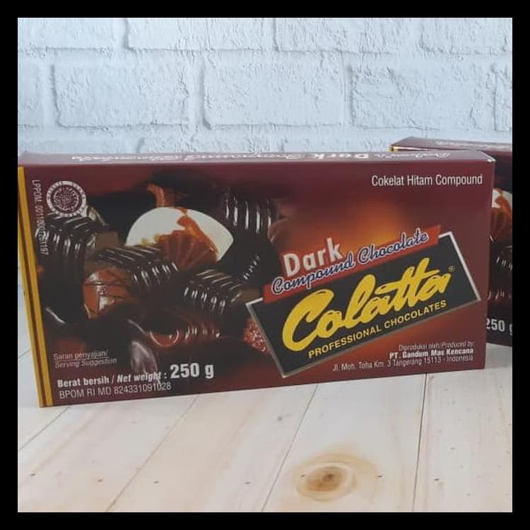 

COLATTA DARK COMPOUND 250 GR COKLAT HITAM COMPOUND COLLATA KODE 718
