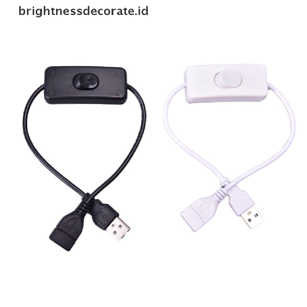 Kabel Extension Usb 28cm Dengan Saklar On / Off Untuk Kipas Angin Usb