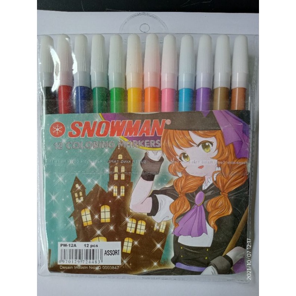

Spidol snowman 12 warna