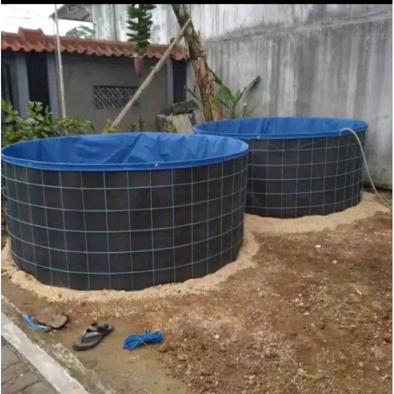 Terpal kolam bulat Orchid D2 T1