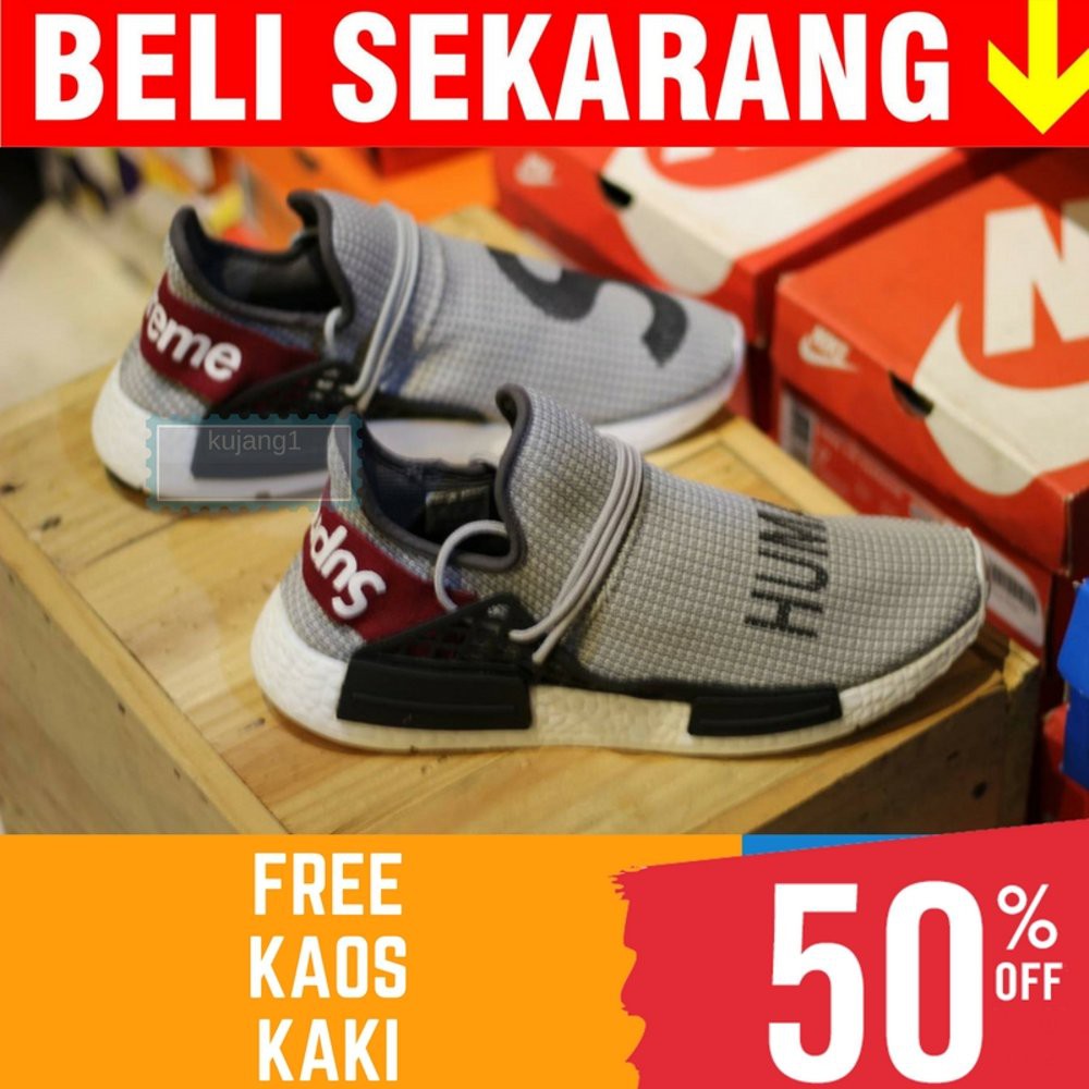 Promo SEPATU ADIDAS NMD X SUPREME HUMAN RACE TERLARIS Diskon