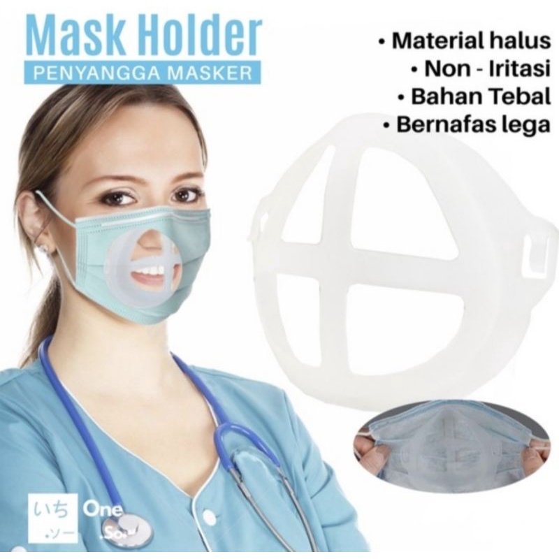 penyangga masker 3d bracket silikon